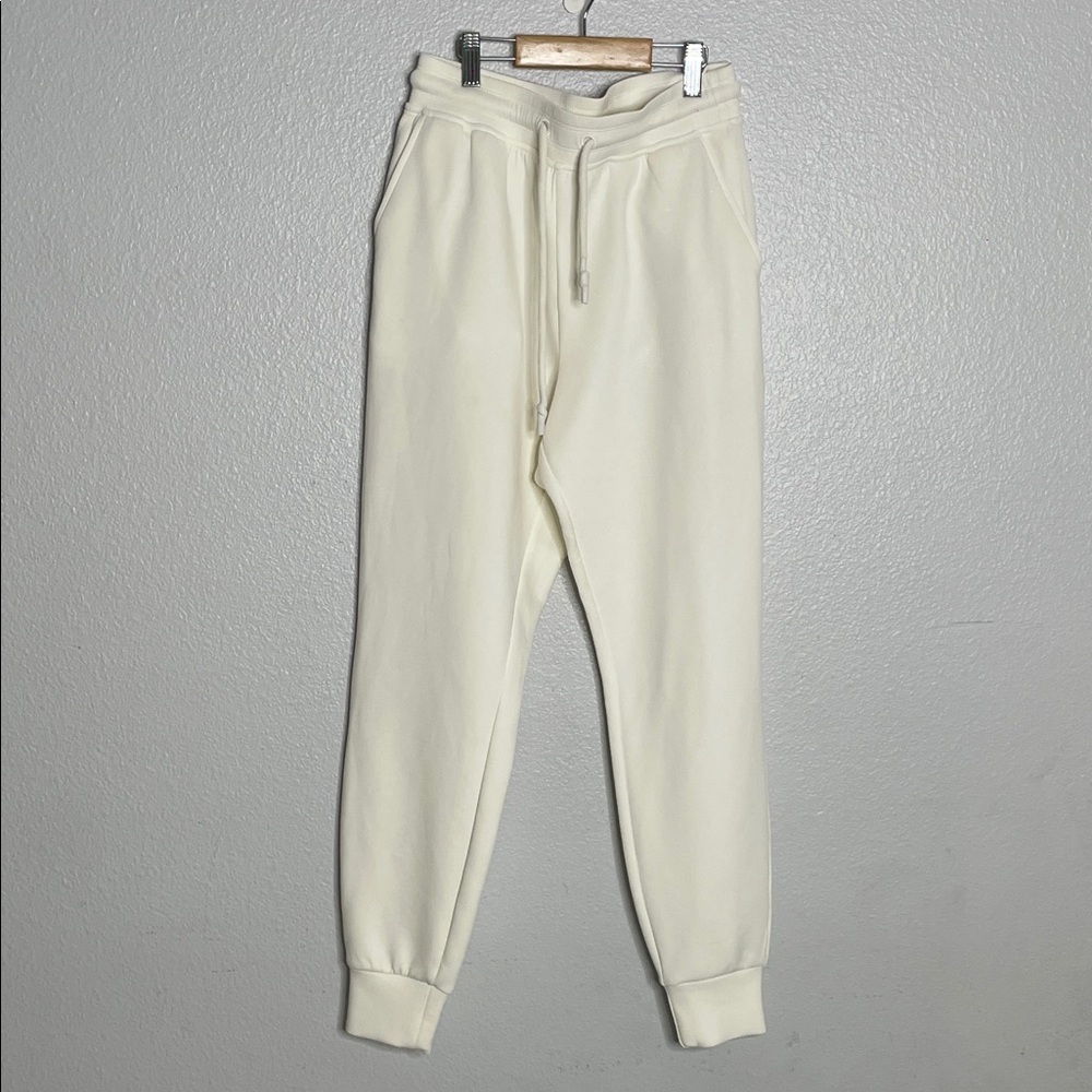 Good American Cream Joggers Size 2